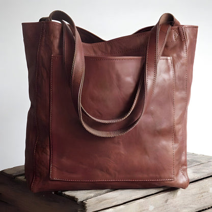Leren Schouder tas Vintage Look voor Dames
