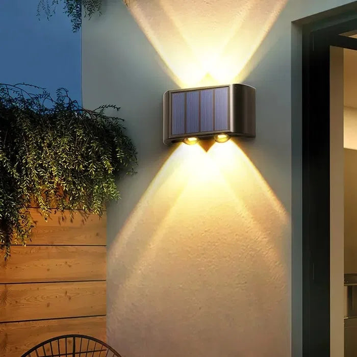 LED Solar Wandlamp Buitenverlichting Waterdicht - Velinix