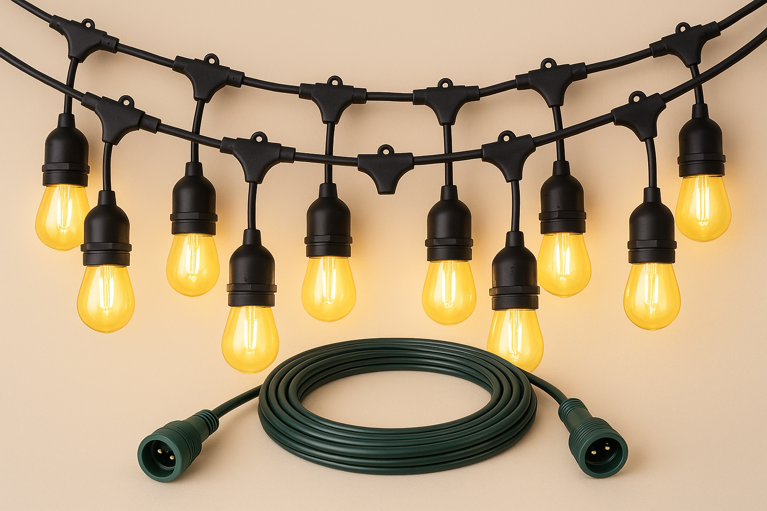 Tuinfeestverlichting 15 LED Lampen IP65 Waterdicht 14,6 Meter - Velinix