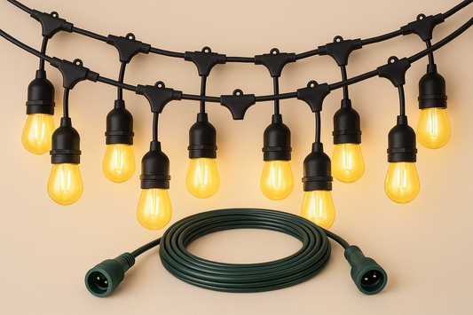 Tuinfeestverlichting 15 LED Lampen IP65 Waterdicht 14,6 Meter - Velinix