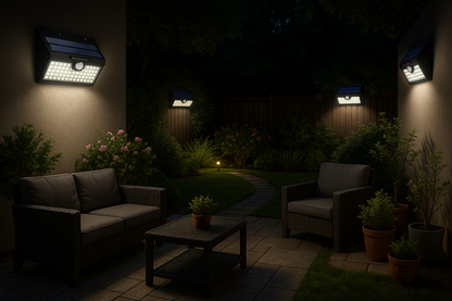 Zonne-energie Beveiligingslamp 78 LED IP65 Bewegingssensor