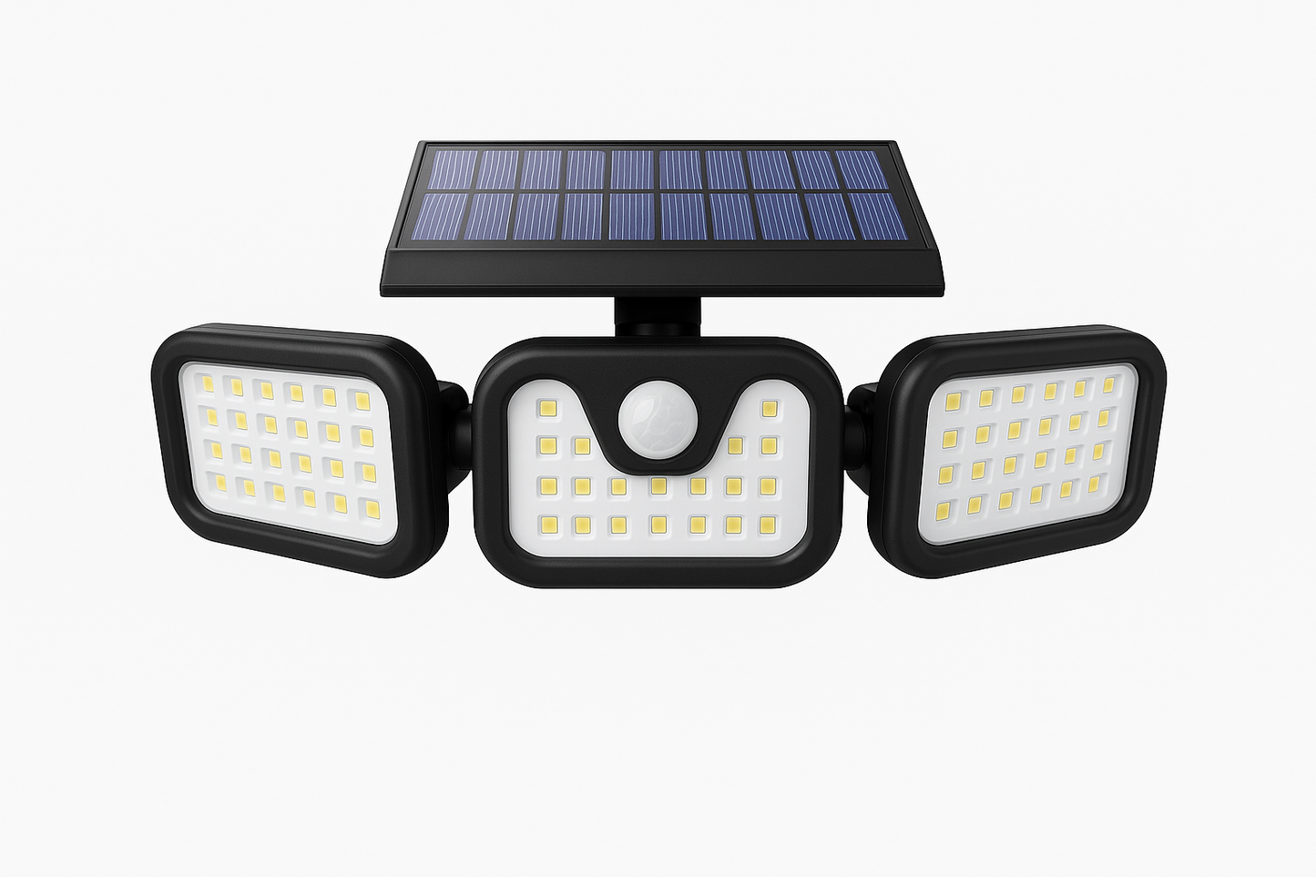 LED Buitenlamp 3-kops met Bewegingssensor Waterdicht