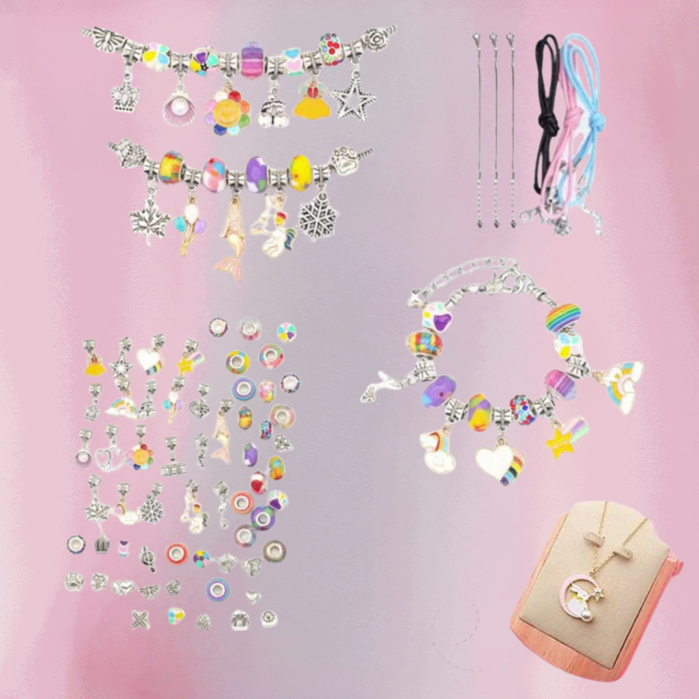 Kinderarmbandjes Knutselset met Kralen en Bedels