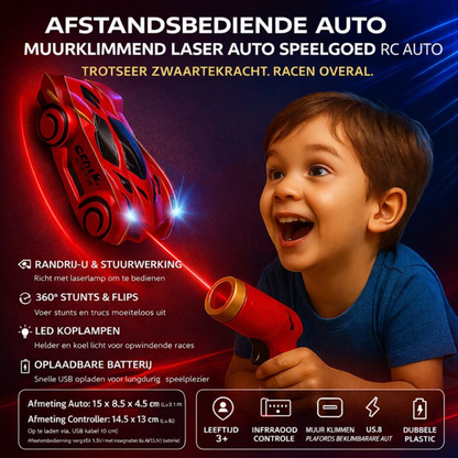 RC Auto Laser Besturing Muurklimmer Speelgoed