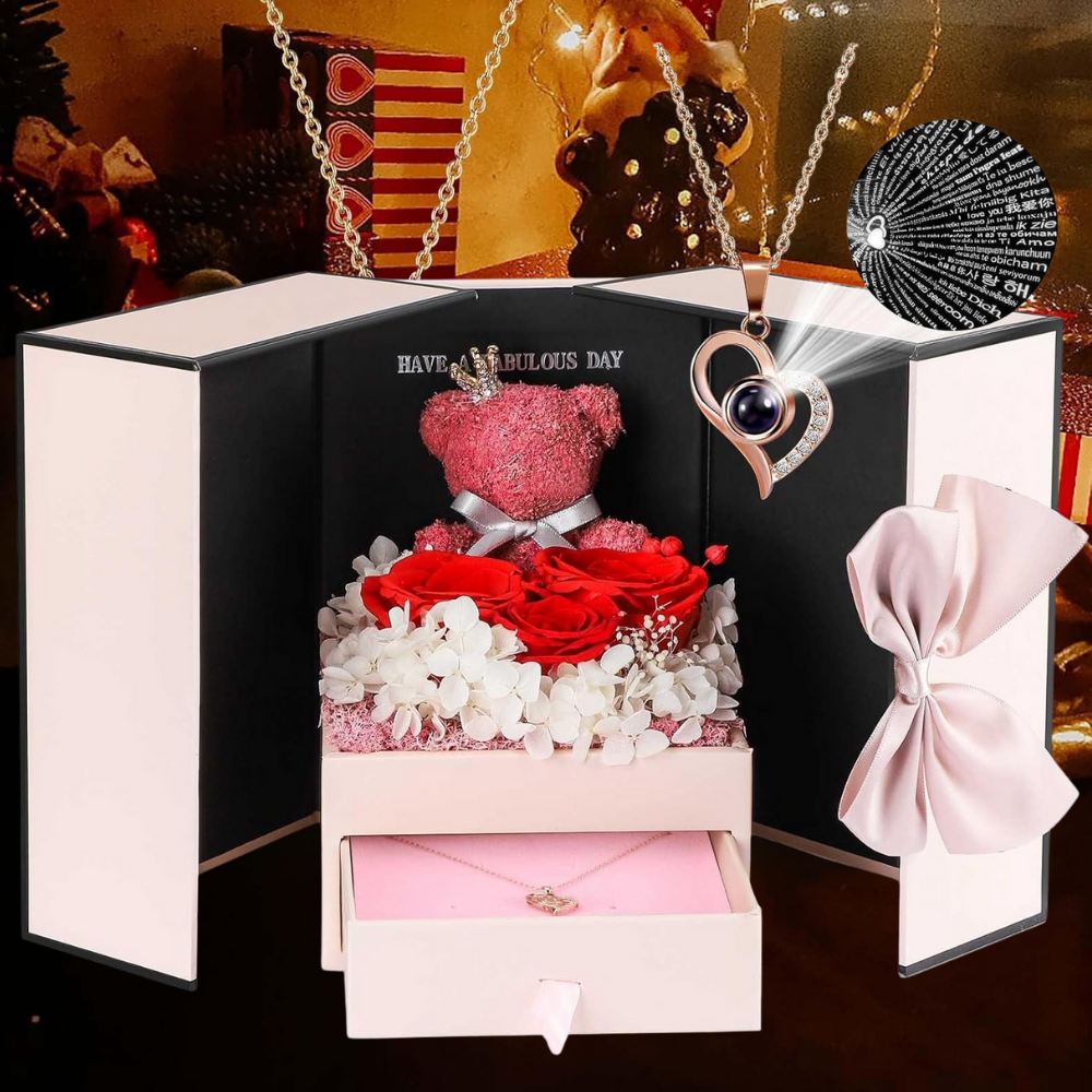 Eeuwige Rozen Cadeaubox Sieraden Geschenkset Decoratie