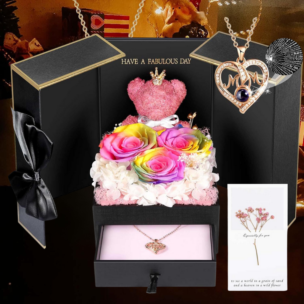Eeuwige Rozen Cadeaubox Sieraden Geschenkset Decoratie