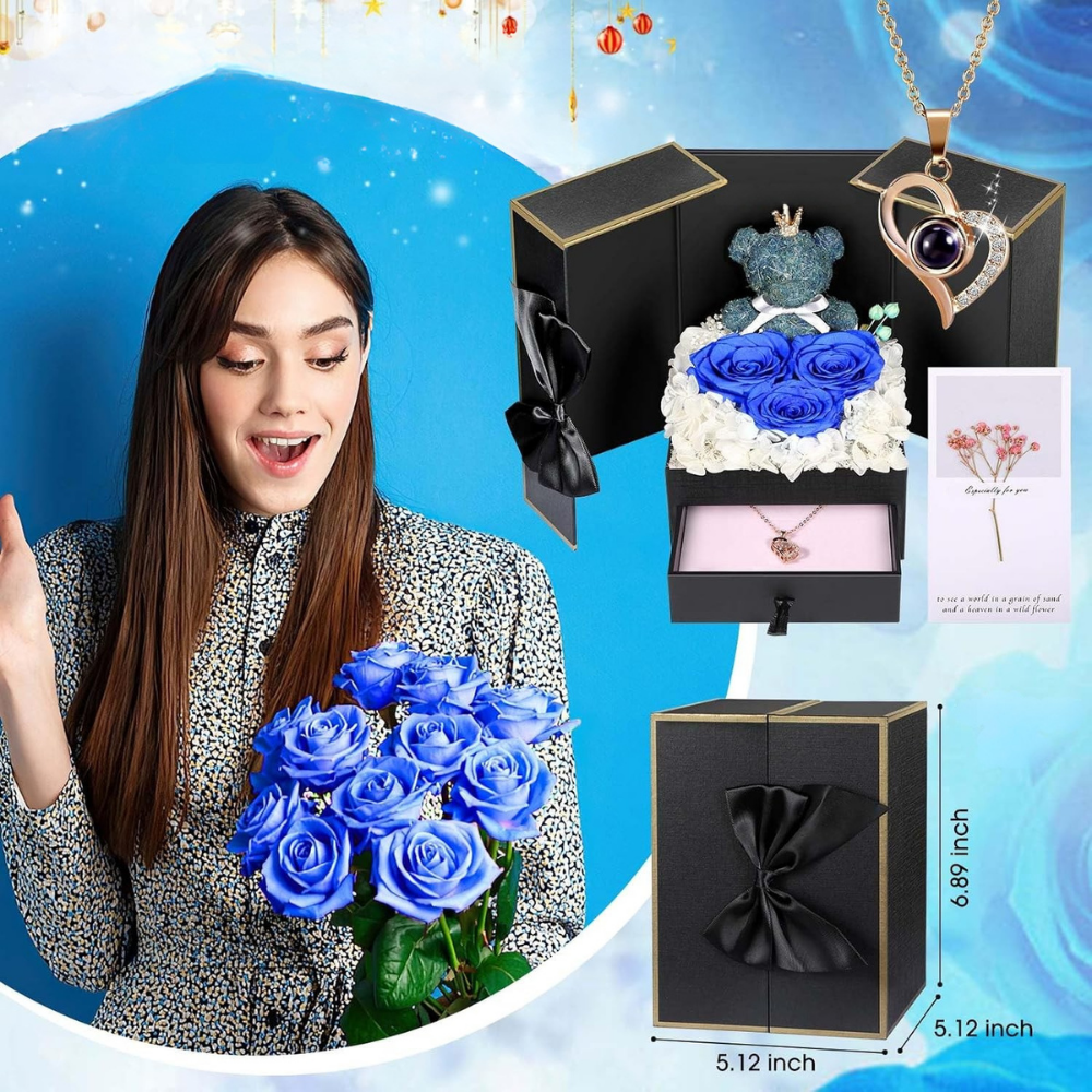 Eeuwige Rozen Cadeaubox Sieraden Geschenkset Decoratie