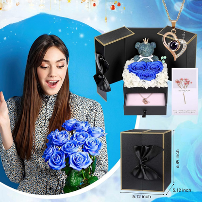 Eeuwige Rozen Cadeaubox Sieraden Geschenkset Decoratie