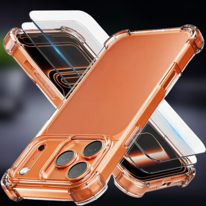 Telefoonhoesje Transparant Siliconen Beschermhoes met Schermbeveiliging