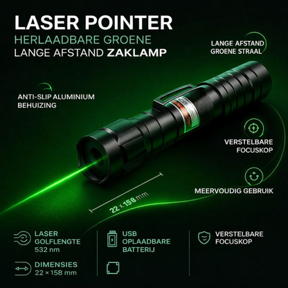 Laser Pointer Oplaadbaar Lange Afstand Precies