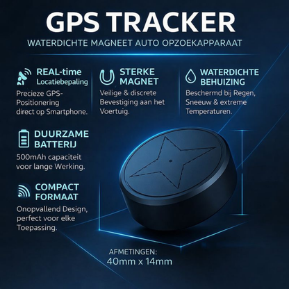GPS Tracker Auto Magnetisch Waterdicht Realtime Locatie