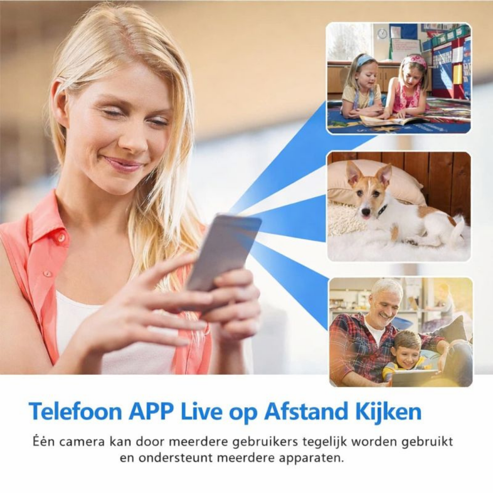 Draadloze Wifi Beveiligingscamera Mini voor Thuis Bewaking