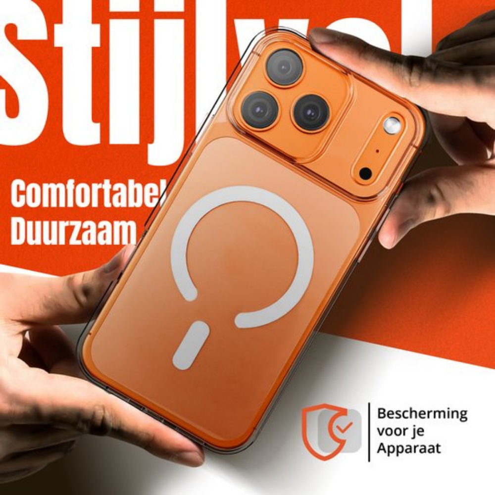 Telefoonhoesje Transparant met Magneet en Draadloos Opladen