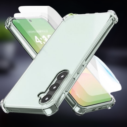 Telefoonhoesje Transparant Siliconen Beschermhoes met Schermbeveiliging