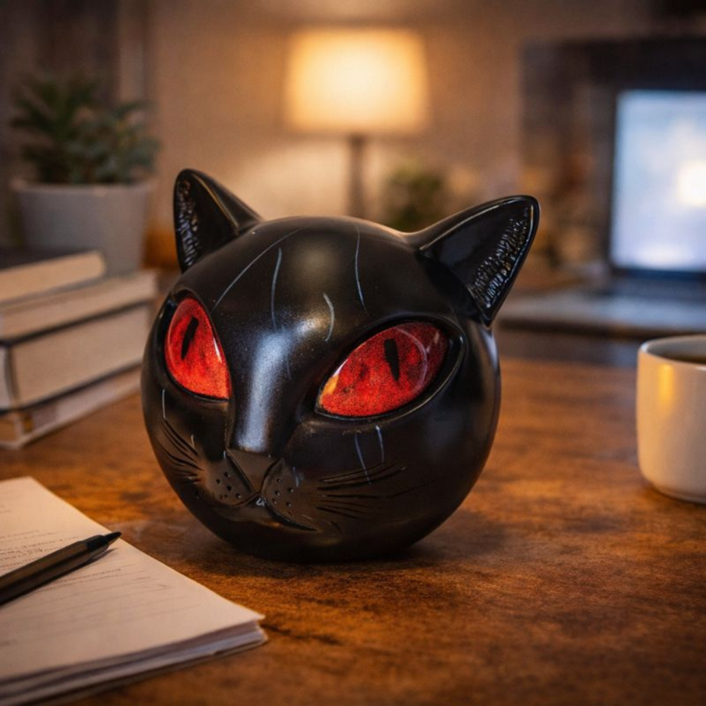 Kattenbeeldje Hars Decoratie Tafel Mystiek Design