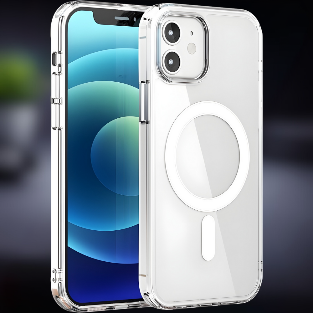 Telefoonhoesje Transparant met Magneet en Draadloos Opladen - Velinix