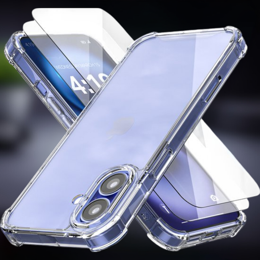 Telefoonhoesje Transparant Siliconen Beschermhoes met Schermbeveiliging - Velinix