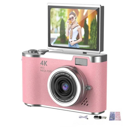 Digitale Camera 4K met Flip Scherm en Zoom