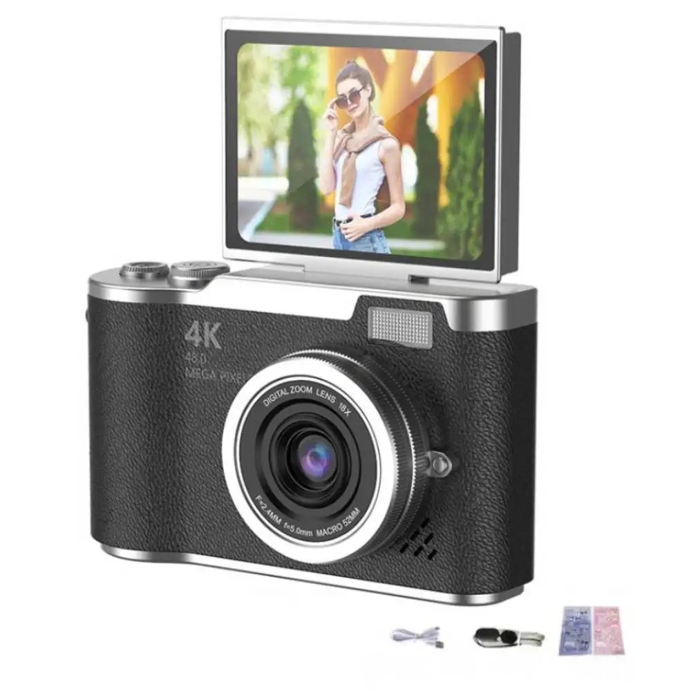 Digitale Camera 4K met Flip Scherm en Zoom - Velinix