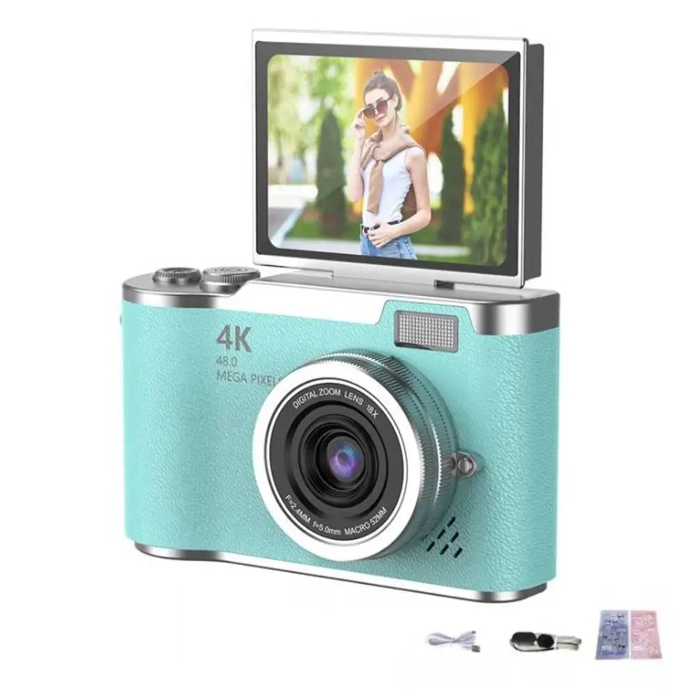 Digitale Camera 4K met Flip Scherm en Zoom