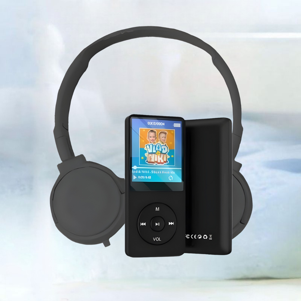 Kinderkoptelefoon MP3 Speler Internetvrij Muziek