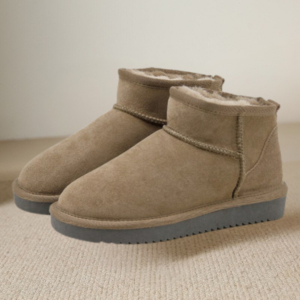 Dames Enkellaarsjes Warm Gevoerd Suede Winter Schoenen