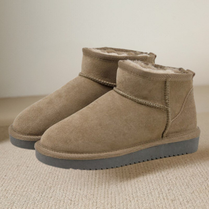 Dames Enkellaarsjes Warm Gevoerd Suede Winter Schoenen