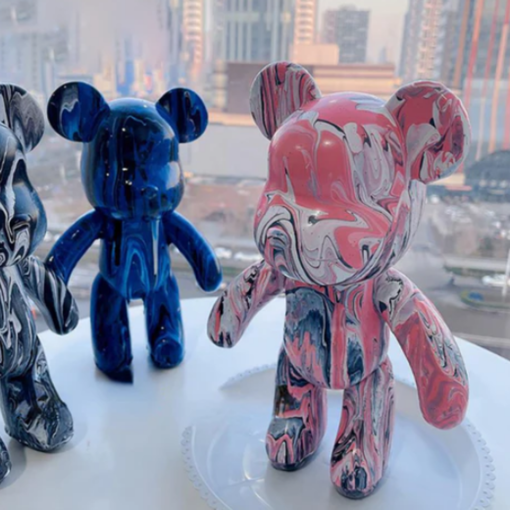 Teddy Beeld Moderne Vinyl Wanddecoratie