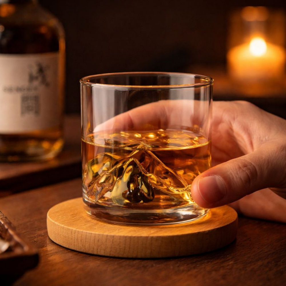 Whiskeyglas Kristal Heldere Japans Design - Velinix