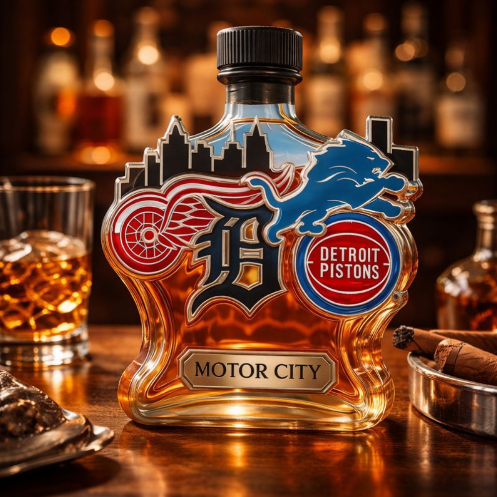 Whisky Fles Sportthema Decoratief Glazen Geschenk