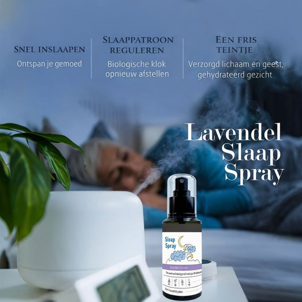 Slaapkussenspray Lavendel Essentiële Olie voor een Goede Nachtrust