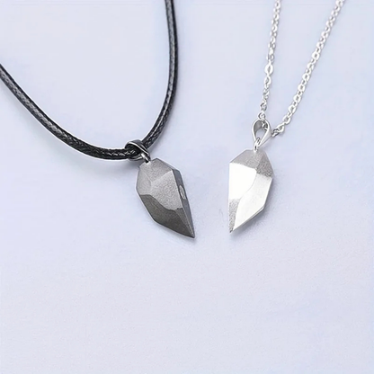 Magnetische Ketting Hartvormig Sieraad met ECG Patroon