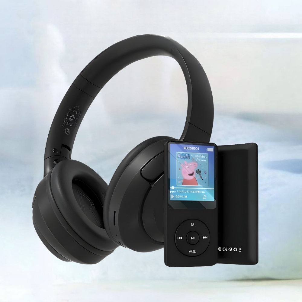 Kinderkoptelefoon MP3 Speler Internetvrij Muziek