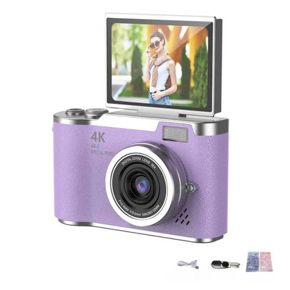 Digitale Camera 4K met Flip Scherm en Zoom