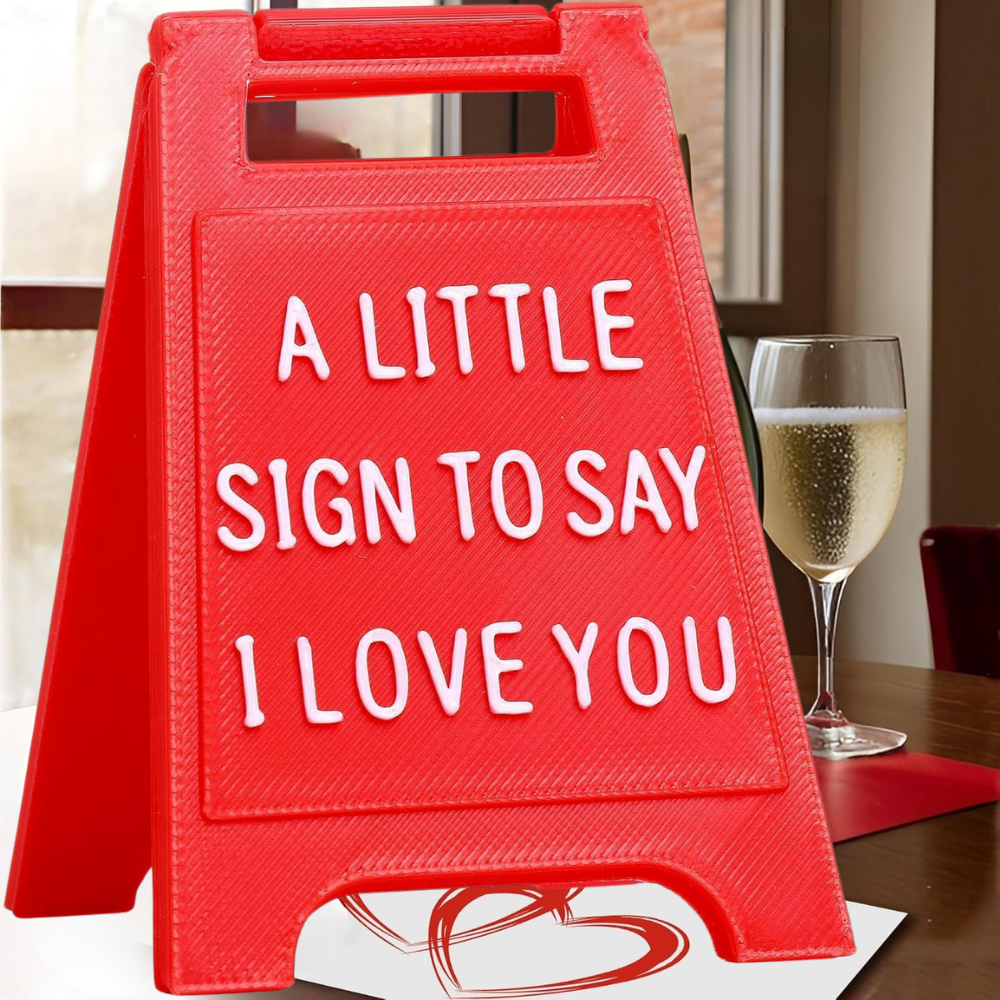 Romantisch Liefdesbordje Mini Opvouwbaar Tafel Decoratie