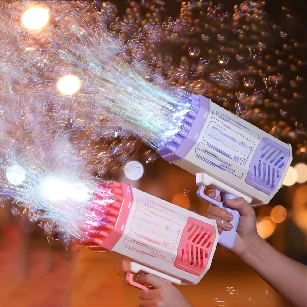 Elektrisch Bellenblaas Pistool LED Speelgoed voor Buiten