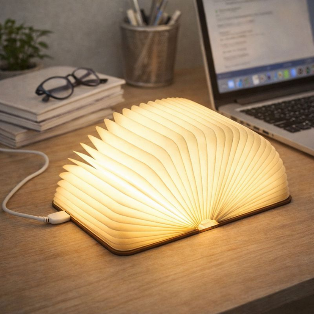 Tafellamp LED Leeslamp met Boekdesign Decoratie