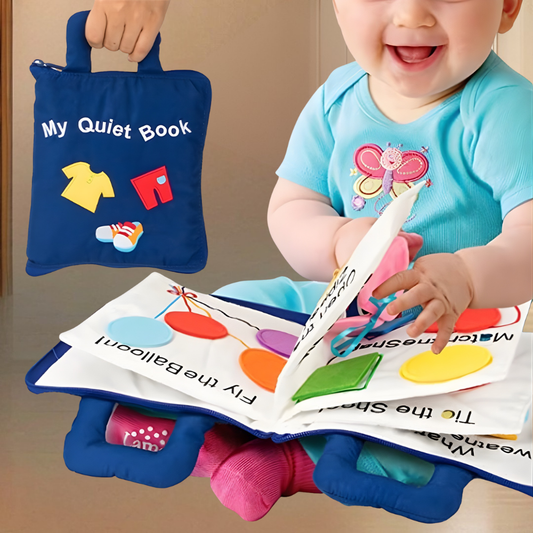 Peuters Activiteitenboek Montessori Stofboek Leer Vaardigheden - Velinix