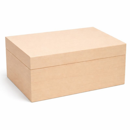 Houten Opbergdoos Decoratief met Sluiting van Onbewerkt Hout