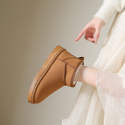 Dames Enkellaarsjes Warm Gevoerd Suede Winter Schoenen