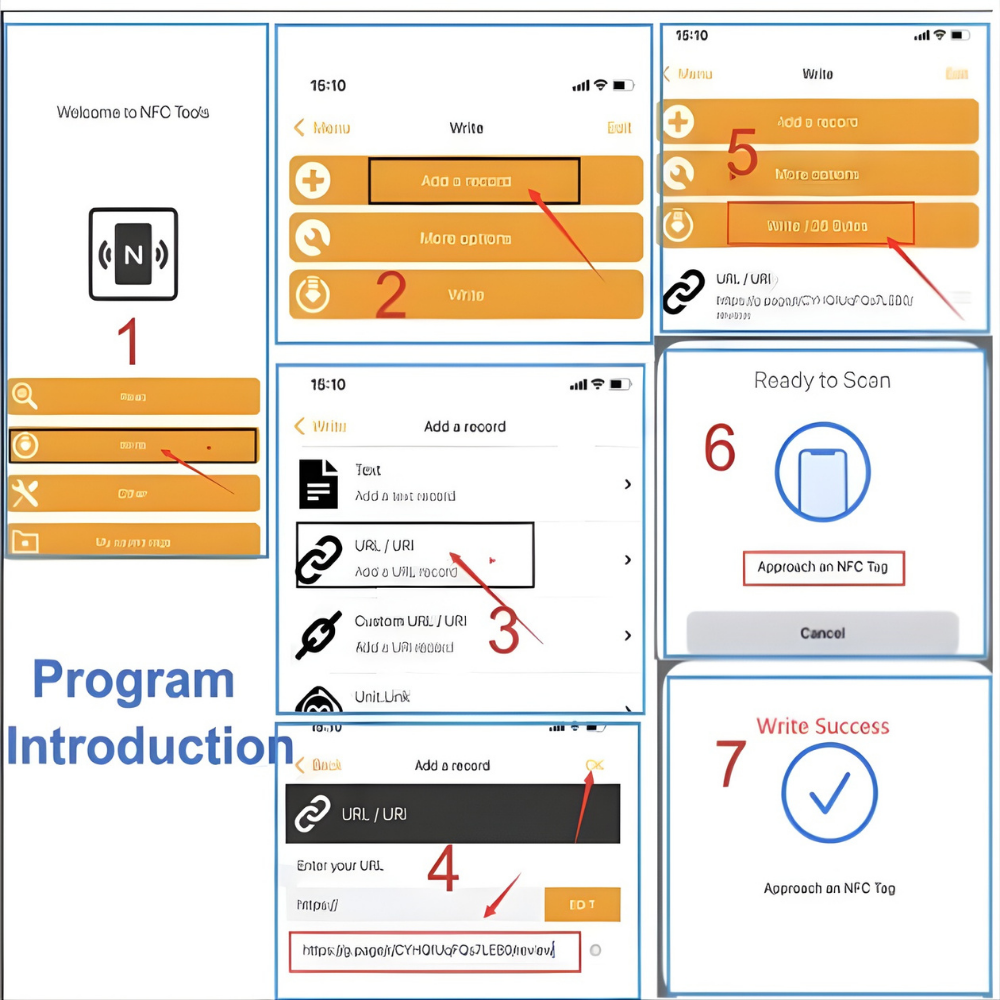 NFC Kaart voor Online Recensies en Feedback