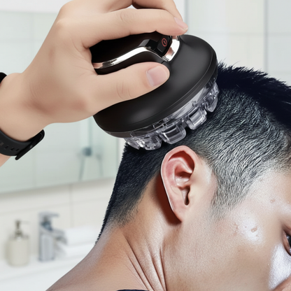 Hoofdmassage Borstel Draadloos Elektrisch met Siliconen Koppen - Velinix