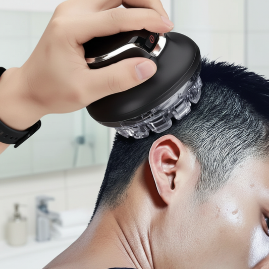 Hoofdmassage Borstel Draadloos Elektrisch met Siliconen Koppen - Velinix