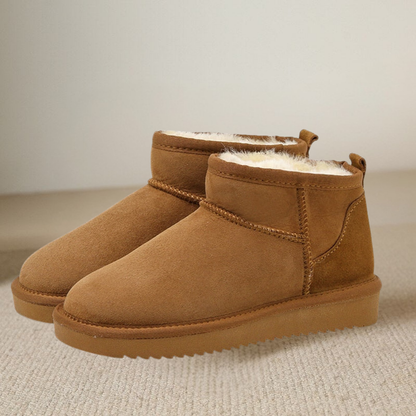 Dames Enkellaarsjes Warm Gevoerd Suede Winter Schoenen