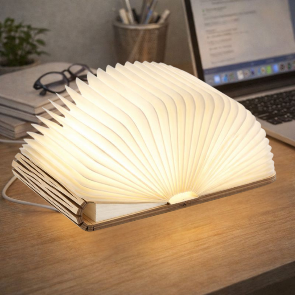 Tafellamp LED Leeslamp met Boekdesign Decoratie - Velinix