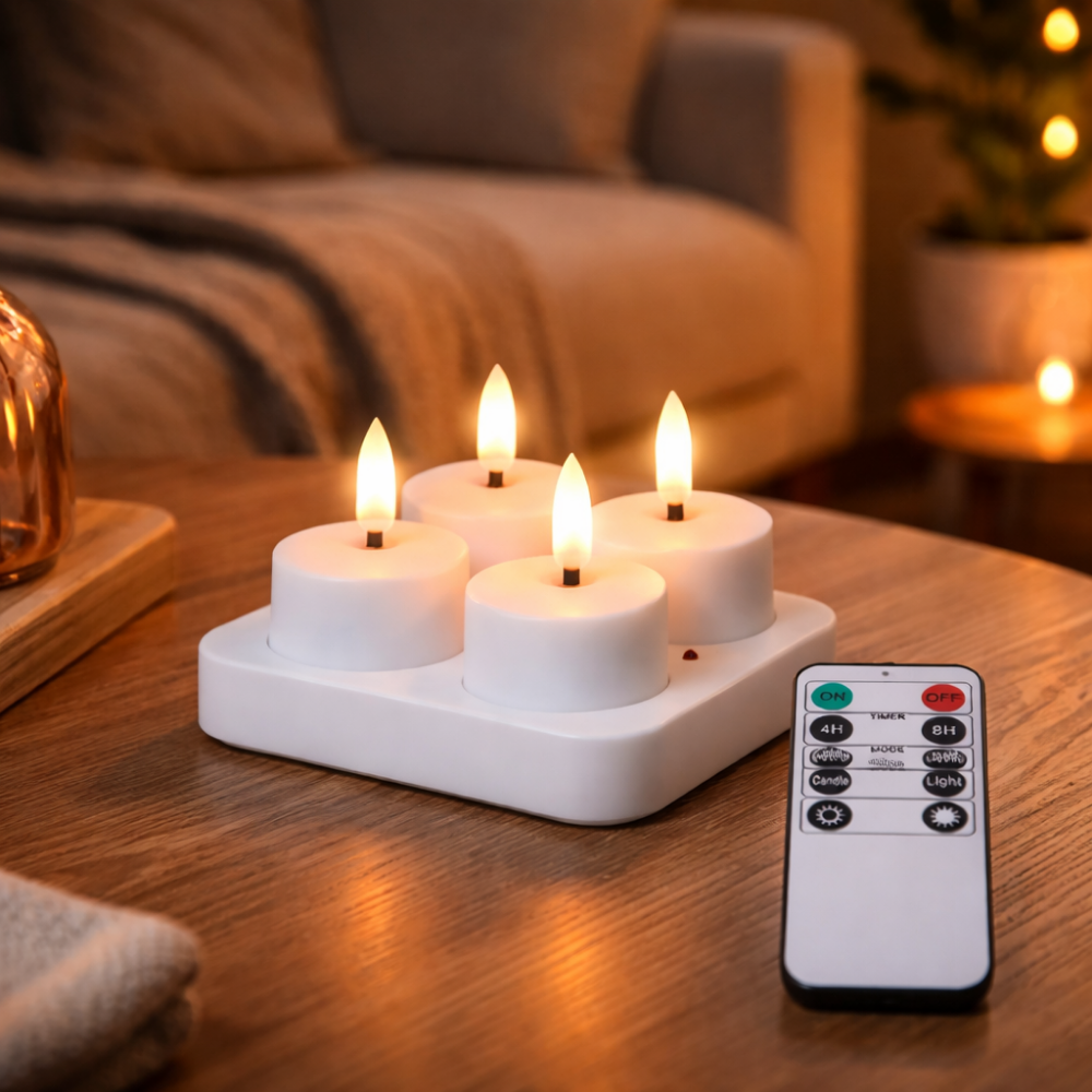 LED Kaarsen Oplaadbaar met Afstandsbediening en Timer - Velinix