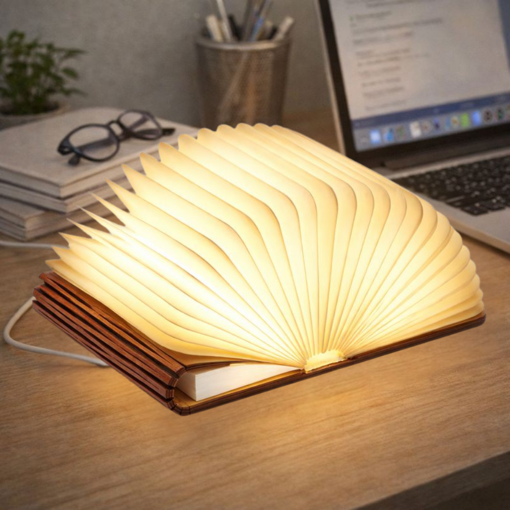 Tafellamp LED Leeslamp met Boekdesign Decoratie
