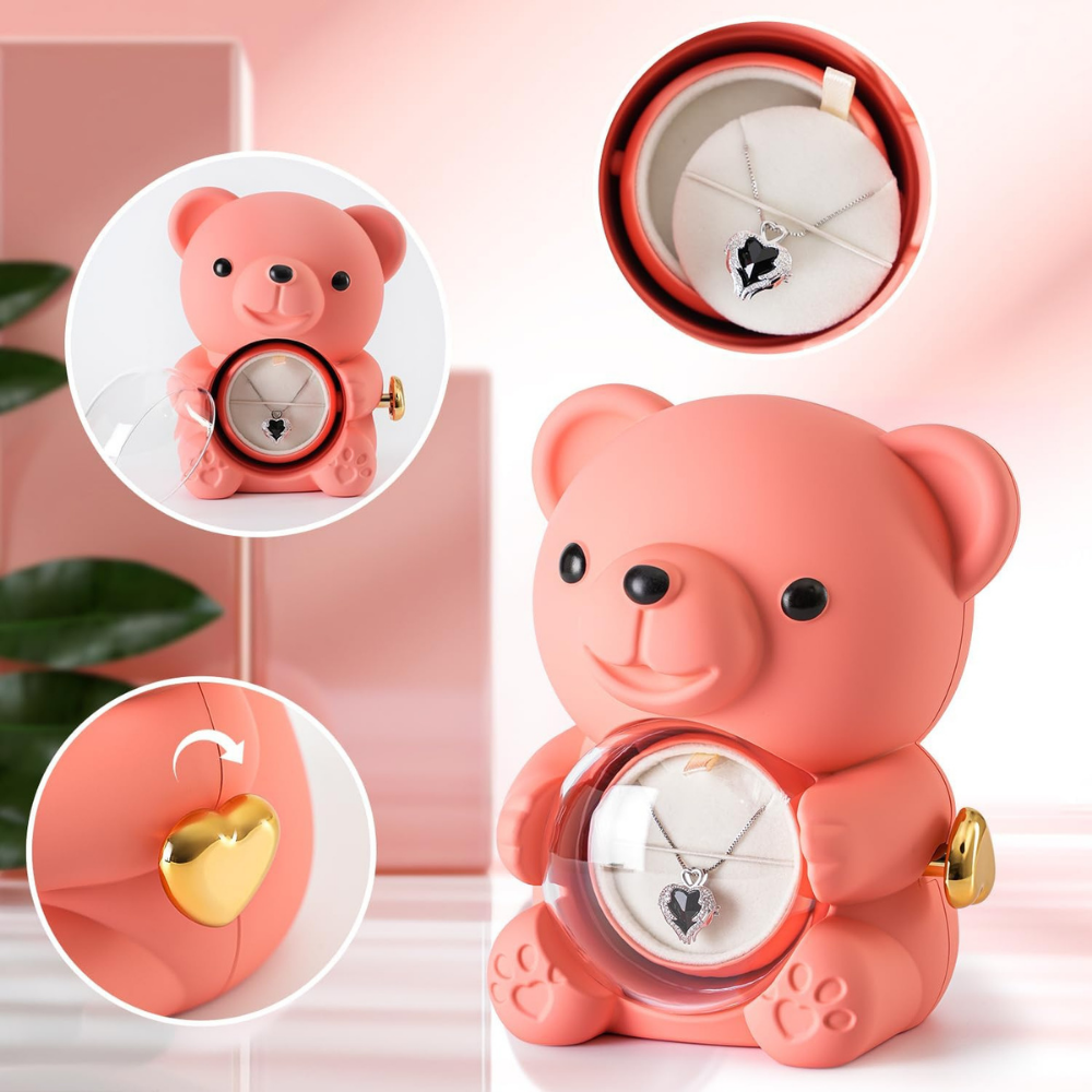 Romantisch Teddy Sieraad met Kunstroos