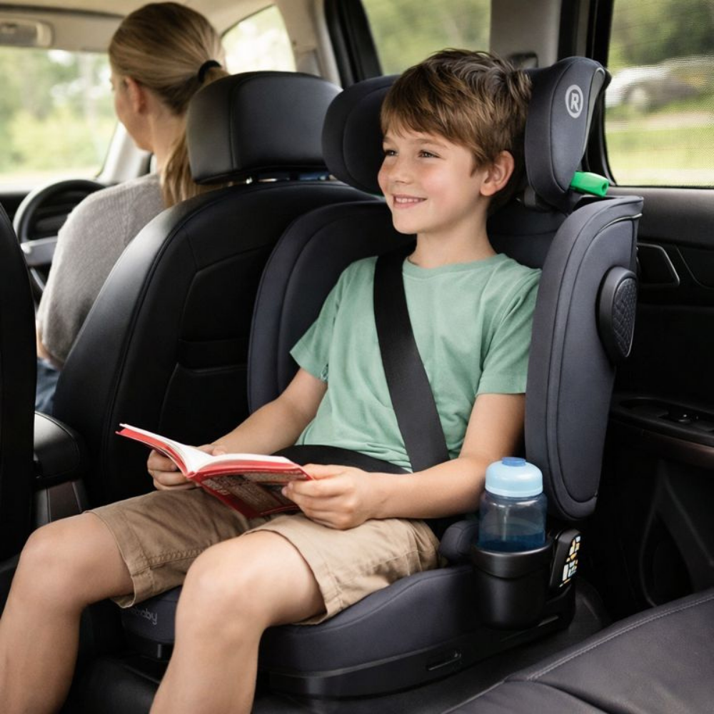 Kinderautostoel Verhoger Isofix I-Size Verstelbare Rugleuning - Velinix
