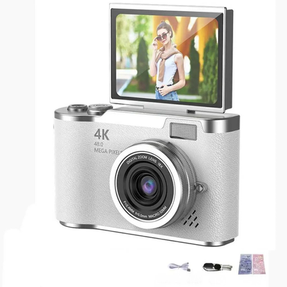 Digitale Camera 4K met Flip Scherm en Zoom